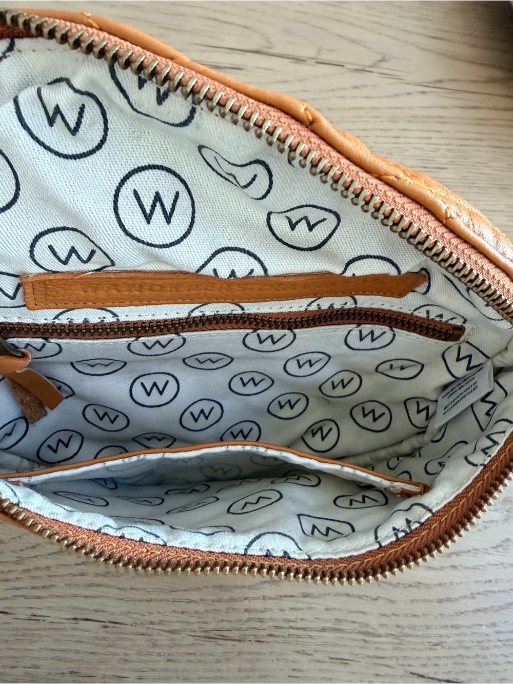 Wanderers Quilted Crossbody in Tan - Picture 10 of 10